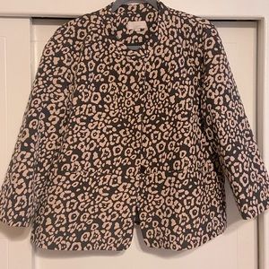 Ann Taylor Loft Leopard Suit Jacket